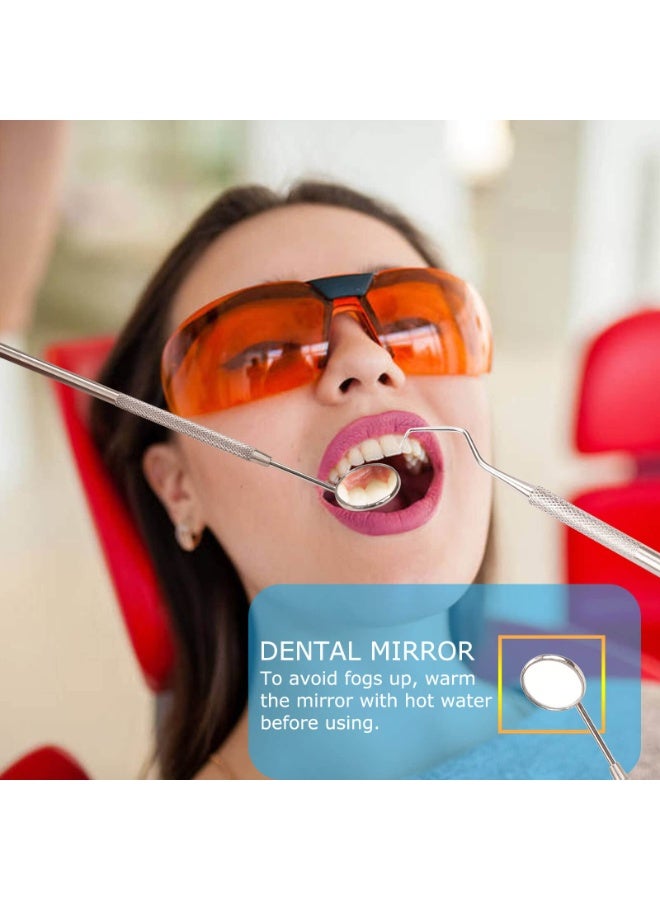 Chabeia 3Pcs Dental Tools, Professional Dental Picks for Teeth Cleaning, 100% Surgical 304 Stainless Steel Plaque Remover for Teeth, Dental Mirror, Hygiene Set, Scraper Oral Care Kit To Remove Tartar.（Sliver） - Image 3