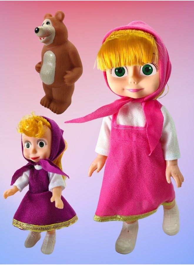 Masha & Bear Masha and the Bear Doll Set – Fun interactive play set for kids  - Image 5