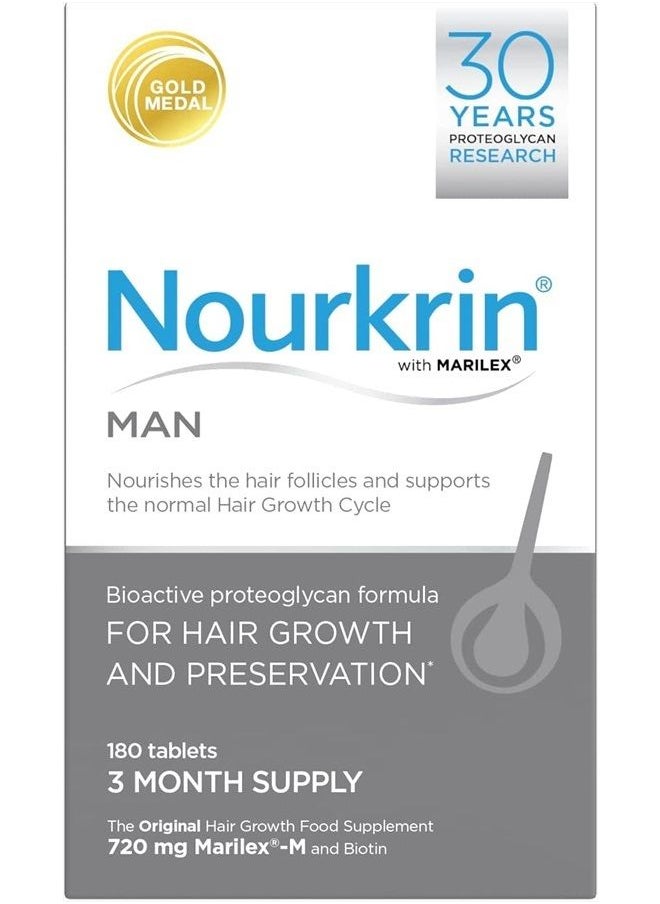 NOURKRIN - Man 180 Tablets (3 Month Supply) by Nourkrin - Image 1