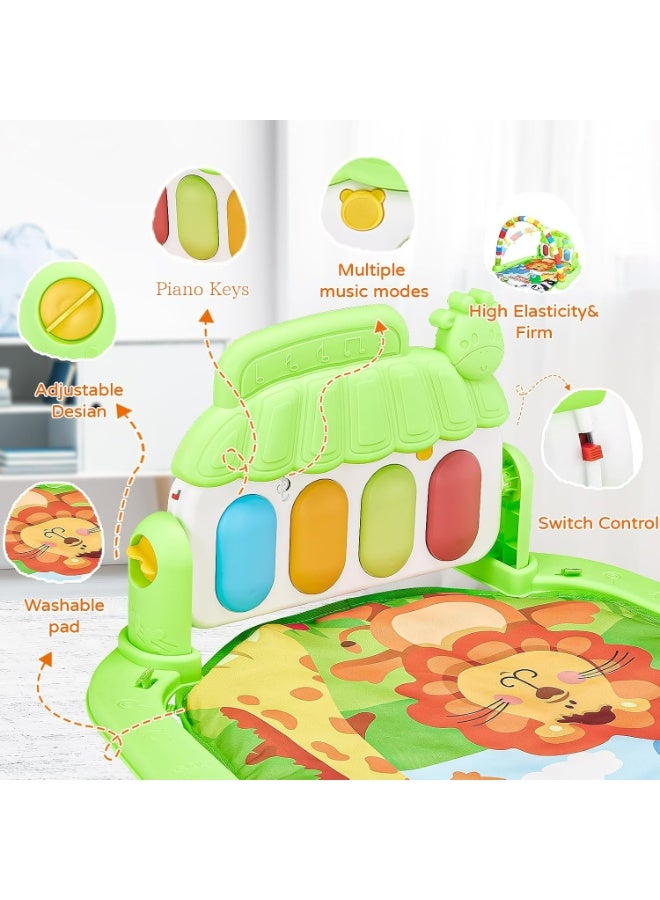 Interactive Baby Piano Play Mat with Toys and Vibrant Colors - Image 4