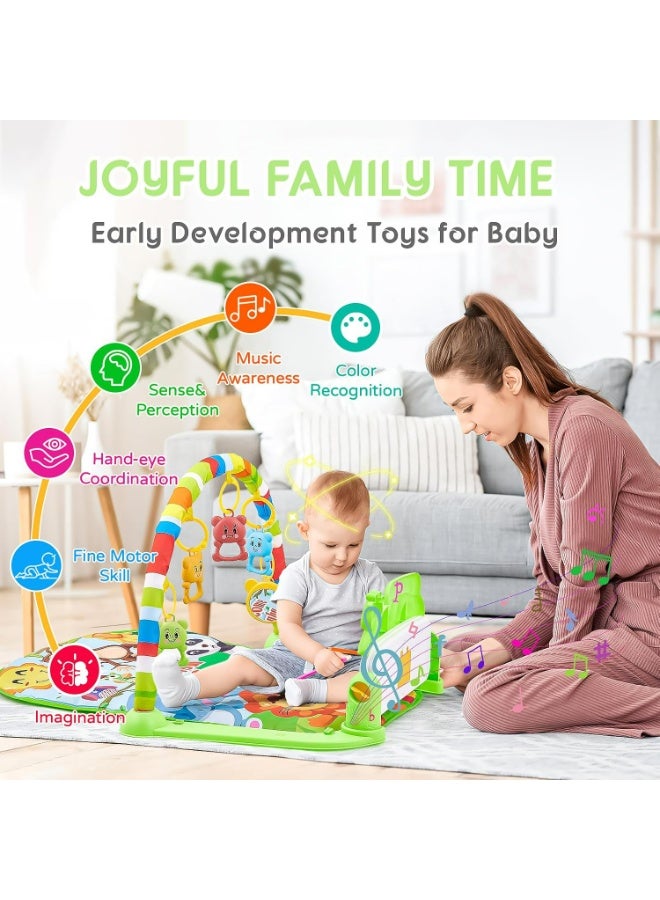 Interactive Baby Piano Play Mat with Toys and Vibrant Colors - Image 3