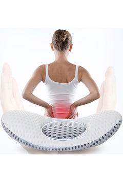 Generic Lumbar Support Wedge Pillow Lower Back Pain Relief Sleep Bed Cushion Adjustable With 3D Air Mesh Technology Helpful In Before And After Pregnancy  - Image 1