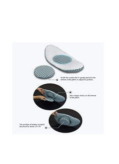Generic Lumbar Support Wedge Pillow Lower Back Pain Relief Sleep Bed Cushion Adjustable With 3D Air Mesh Technology Helpful In Before And After Pregnancy  - Image 3