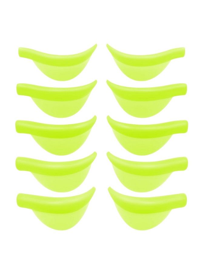 PERMANIA Silicone Curler Pad，Permania 10Pcs/5Sizes For Lash Perm Kit Reusable Soft C & D Curls Eyelash Lifting Rod Makeup Beauty Tool Lash Lift Pads (Green) - Image 1