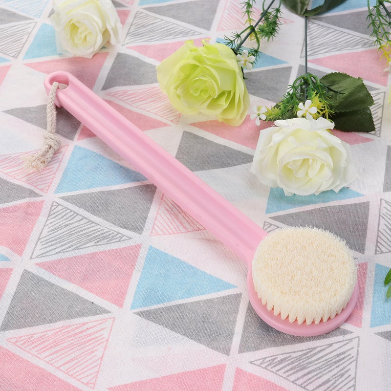 Long Handle Bath Scrubber Printed Soft Body Brush Exfoliating Shower Brush (Flamingo) - Image 3