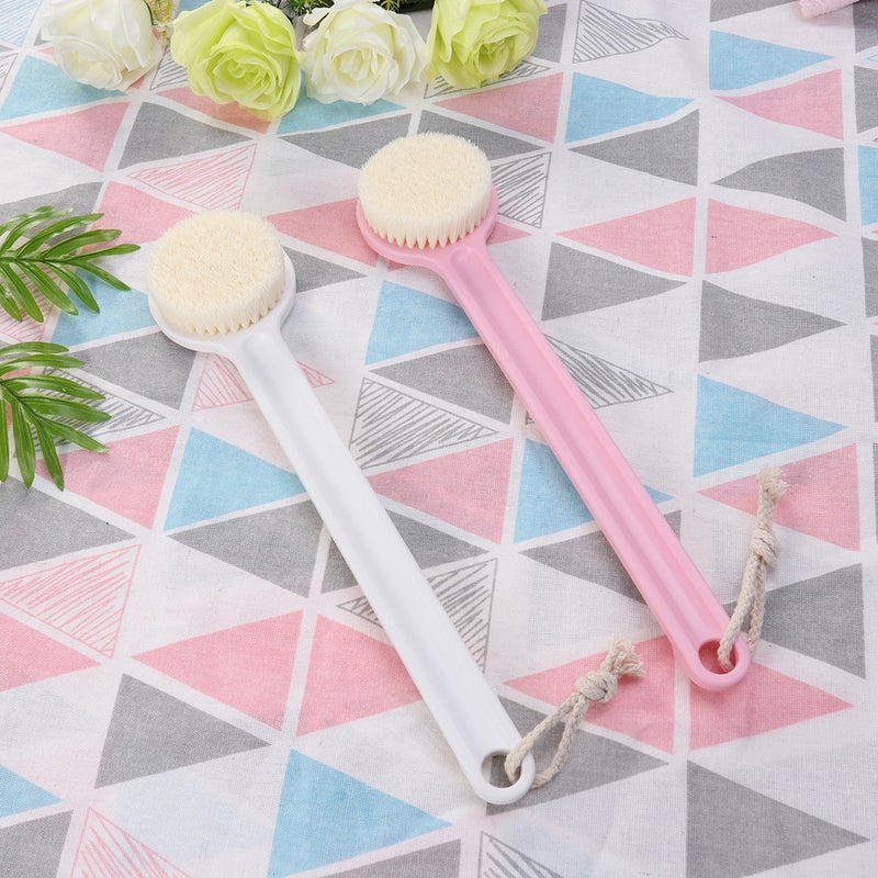 Long Handle Bath Scrubber Printed Soft Body Brush Exfoliating Shower Brush (Flamingo) - Image 5