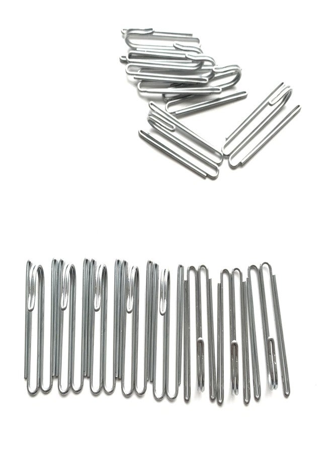 Pinch Pleat Curtain Hooks for Drapes - Stainless Steel Curtain Pleat Hooks Drapery Clasp and Pin 4 Prongs Pinch Pleat Tools Clips for Window Shower Curtain 60pcs - Image 5