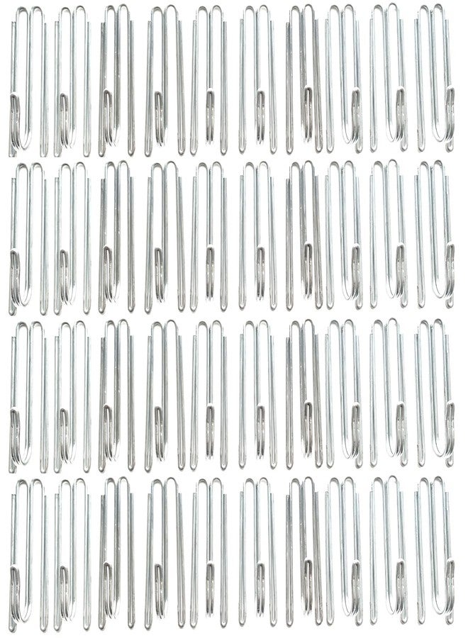 Pinch Pleat Curtain Hooks for Drapes - Stainless Steel Curtain Pleat Hooks Drapery Clasp and Pin 4 Prongs Pinch Pleat Tools Clips for Window Shower Curtain 60pcs - Image 1