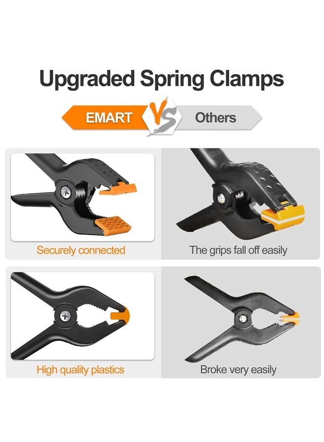 EMART 6 Pack Heavy Duty Muslin Spring Clamps, 4.5 inch Photo Booth Backdrop Clips for Photography Studio - Image 3