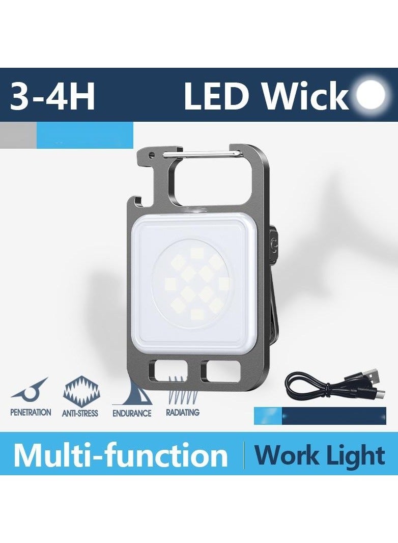 The Mini Flashlight Warning Light Charging Pendant Lamp Cap  - Image 1