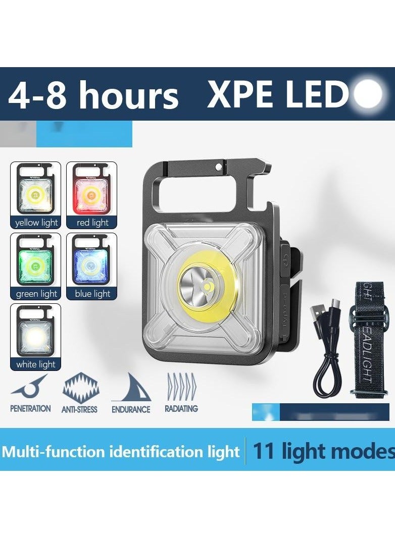 The Mini Flashlight Warning Light Charging Pendant Lamp Cap  - Image 2