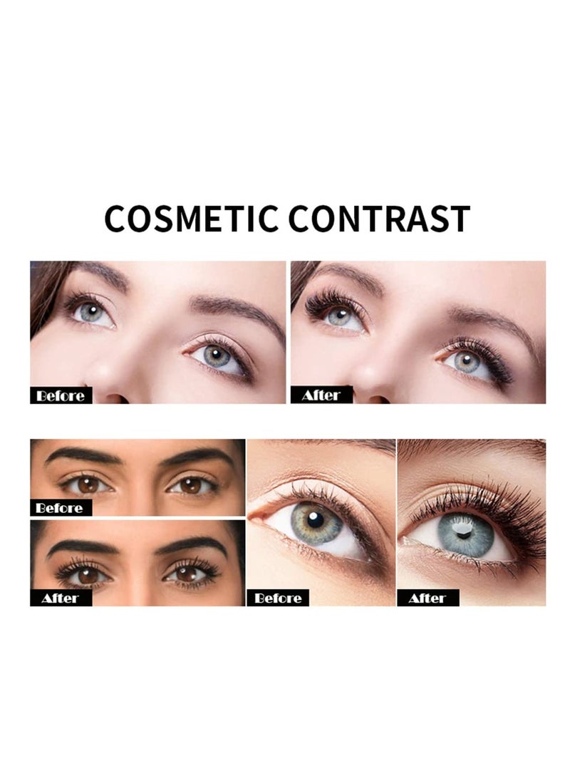 Excefore 4D Silk Fiber Eyelash Mascara, Extra Long Thick Voluminous Lash Mascara, Long-Lasting Waterproof Mascara for Makeup, No Flaking Smudge Proof Mascara, Black - Image 5