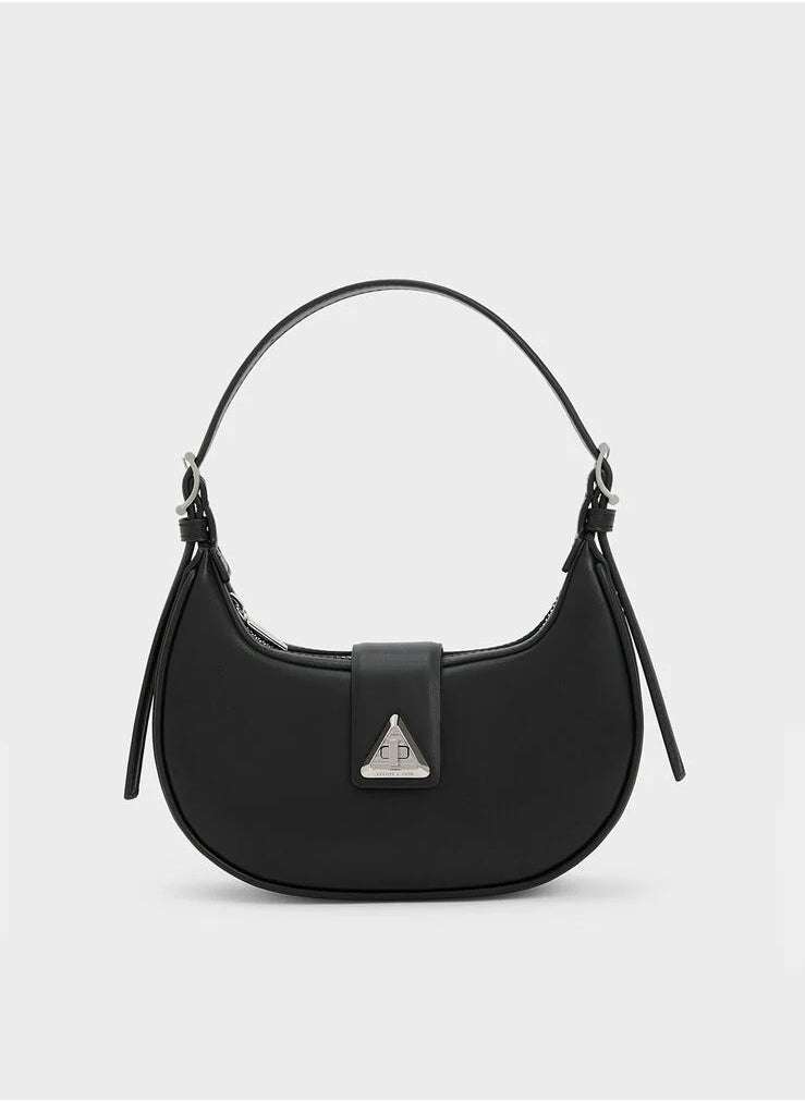 Charles & Keith Charles & Keith Triangle buckle crescent bag  - Image 1