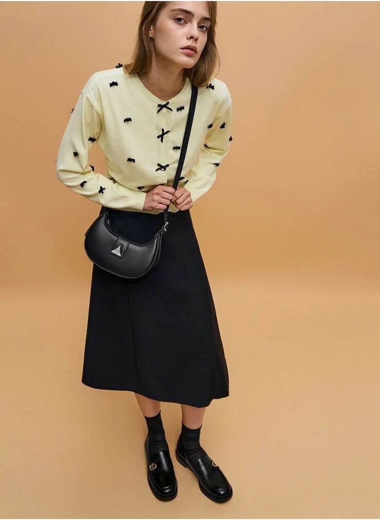 Charles & Keith Charles & Keith Triangle buckle crescent bag  - Image 3