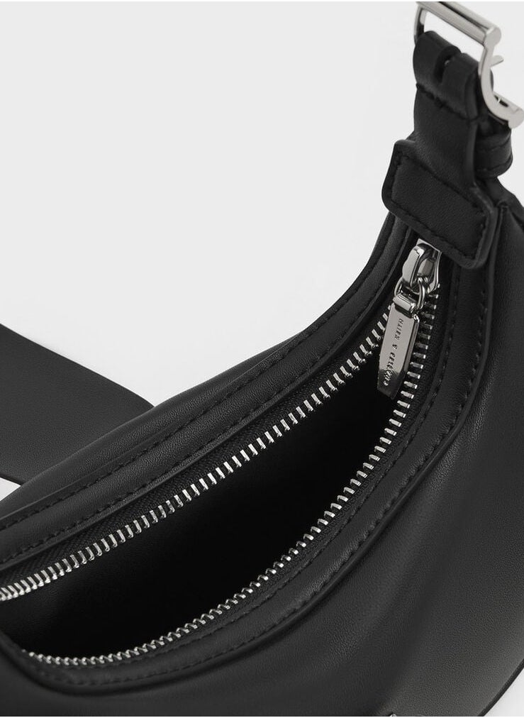 Charles & Keith - Charles & Keith Triangle buckle crescent bag - Image 1