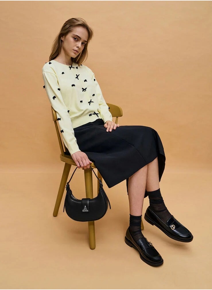 Charles & Keith - Charles & Keith Triangle buckle crescent bag - Image 1