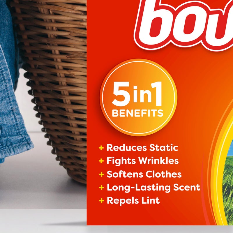 Bounce Fabric Softener Sheets, Outdoor Fresh Scent, 120 Count - Image 2