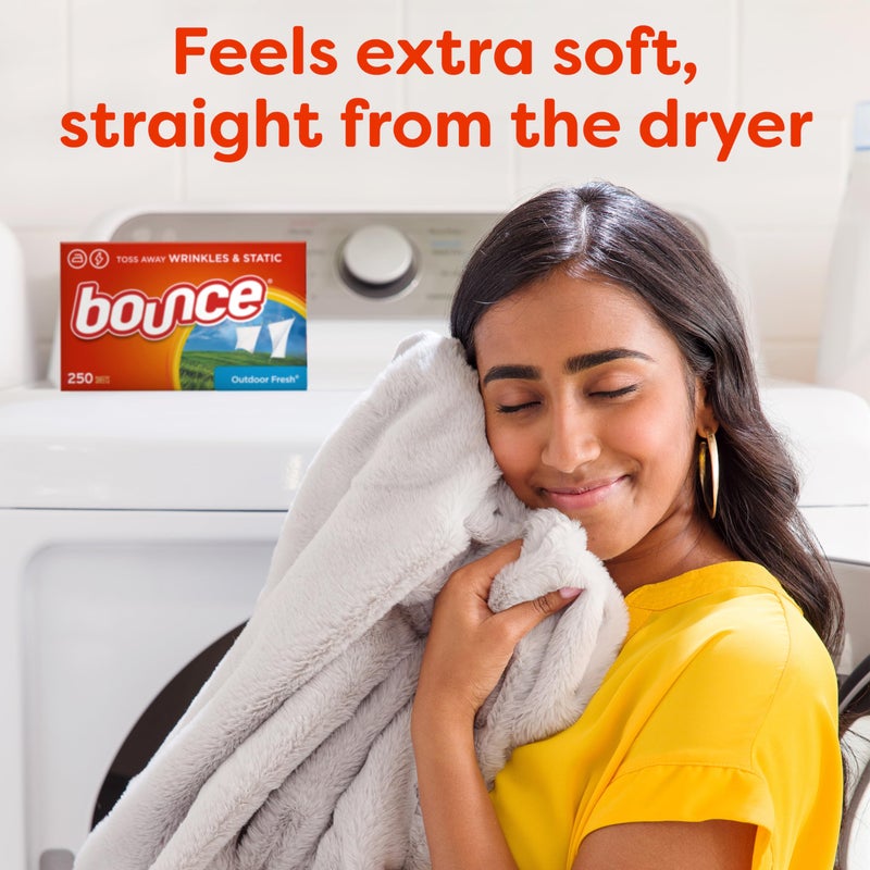 Bounce Fabric Softener Sheets, Outdoor Fresh Scent, 120 Count - Image 5