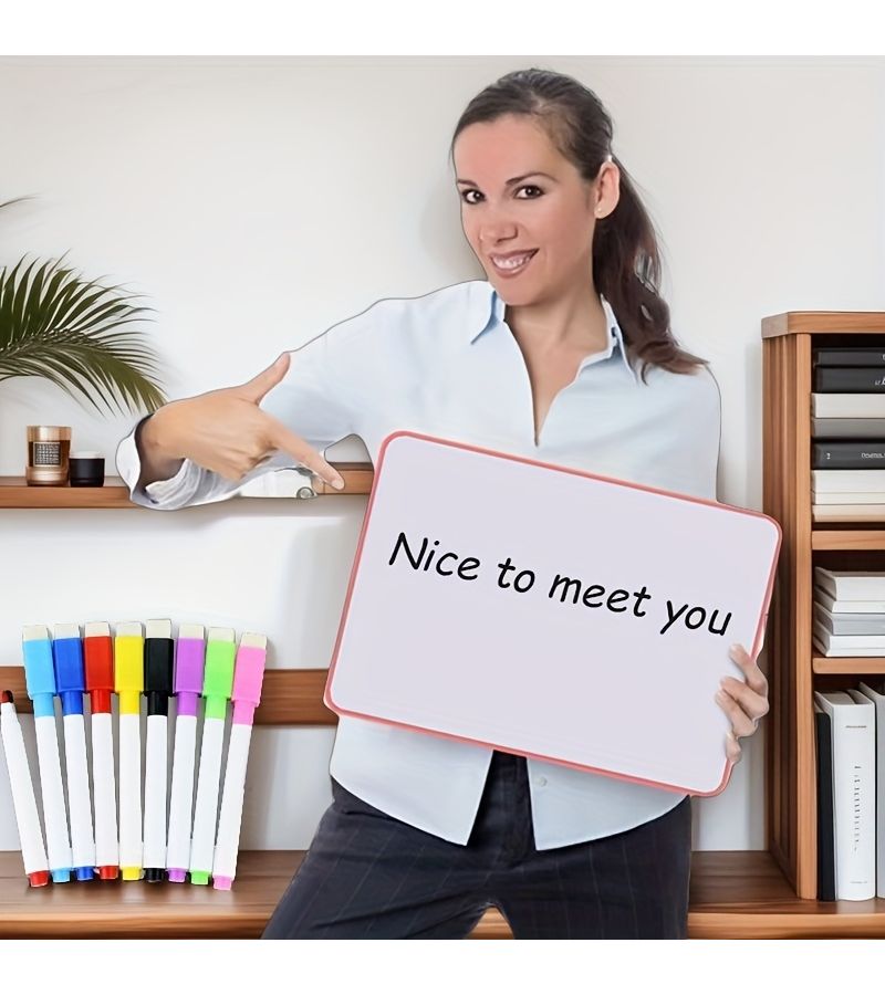 17pcs Dry Erase Marker Set 16 Pens with Magnetic Eraser Non Toxic Quick Drying - Image 5