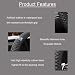 WLERIR Microfiber Leather Steering Wheel Cover with AntiSlip Lining Universal Car Accessory for Steering Wheel with a Diameter of 14515 inch Black - Image 3