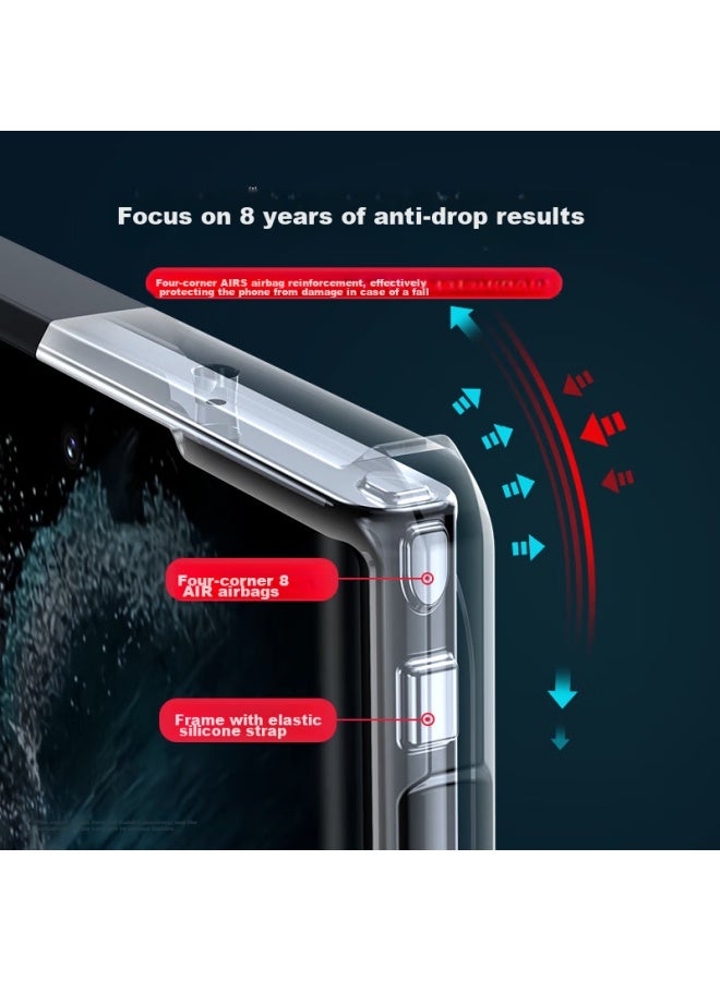 Xundd Case For Samsung S24 Ultra, Galaxy S24 Ultra Airbag Shockproof Protective Cover, Transparent Full Lens Protection Phone Case - Image 2