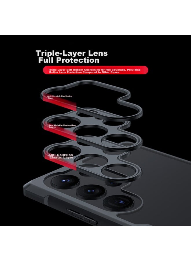 Xundd Case For Samsung S24 Ultra, Galaxy S24 Ultra Airbag Shockproof Protective Cover, Transparent Full Lens Protection Phone Case - Image 5