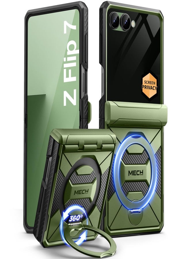 تونجيت غطاء Tongate متوافق مع Flip 7 مع واقي شاشة، أخضر - Image 1