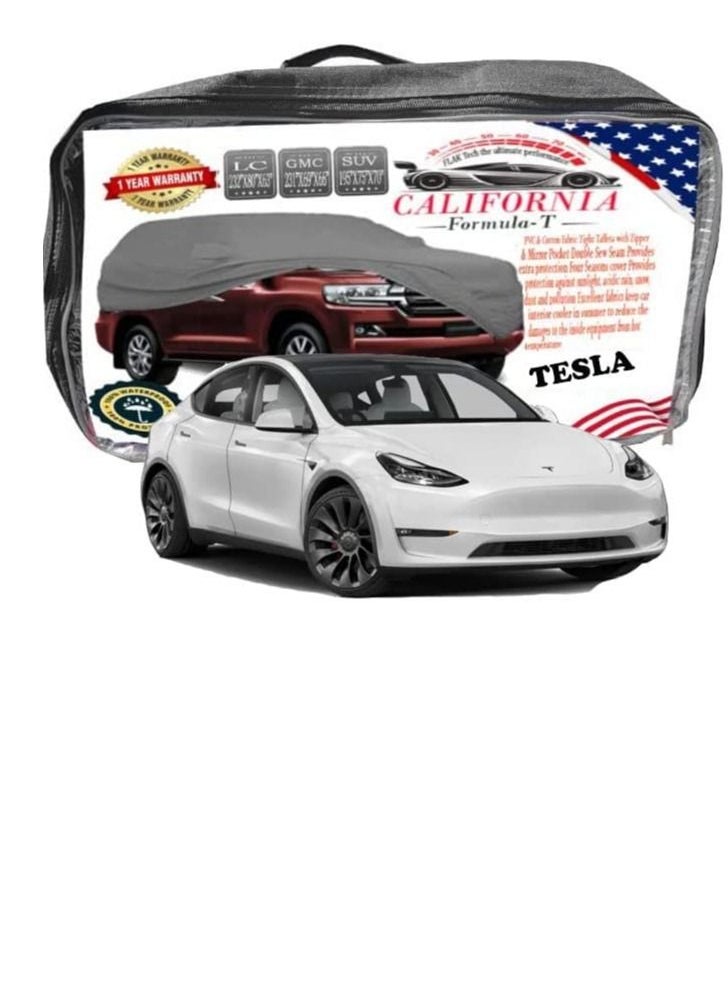California formula-T California Car body Cover Windproof  Scratch Resistant Cover with Working Gloves TESLA MODEL Y) 