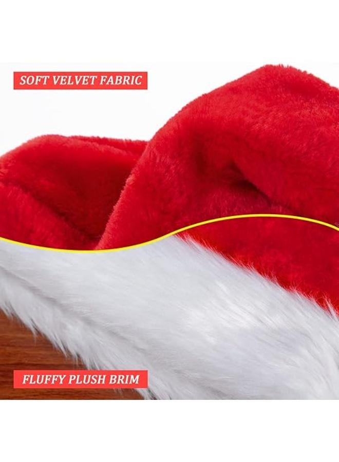 Pack Of 3 Santa Christmas Hats - Image 2