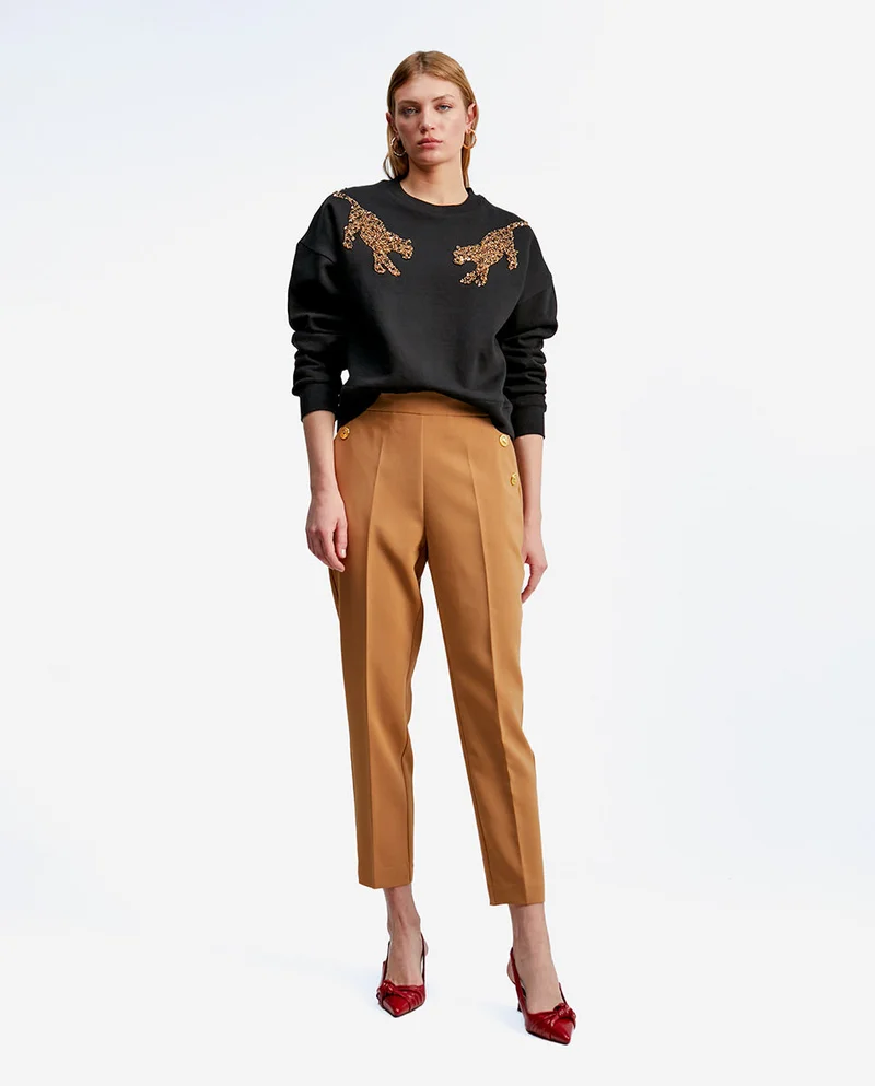 Lola Casademunt Sweatshirt with tiger details