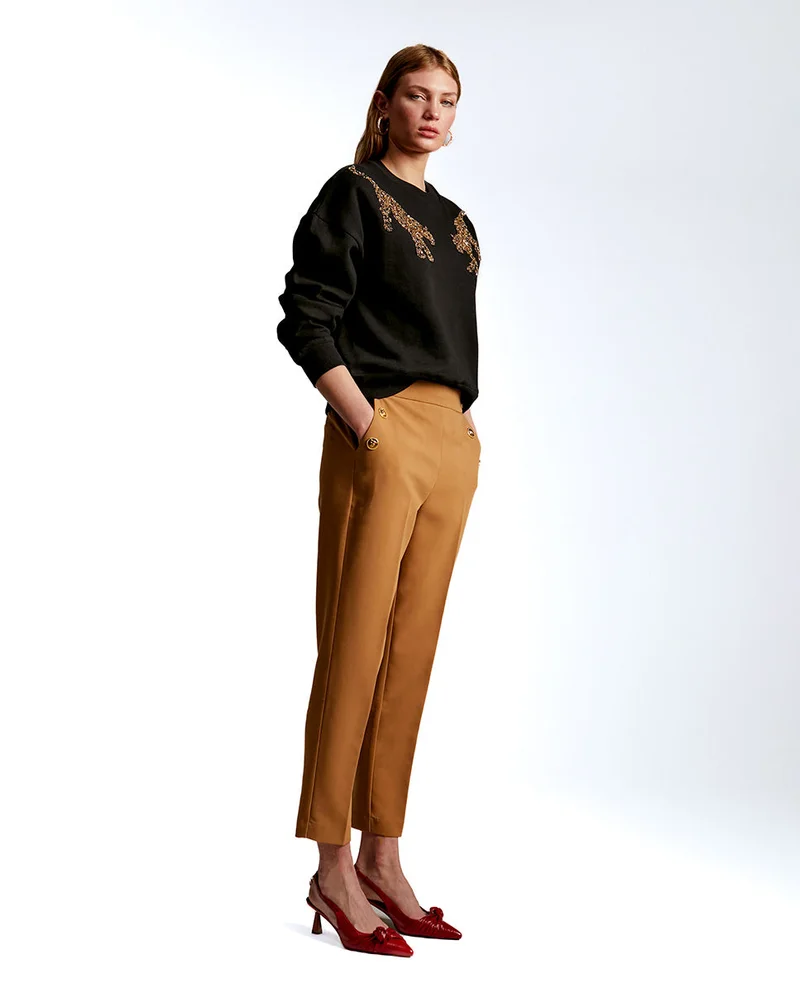 Lola Casademunt Sweatshirt with tiger details