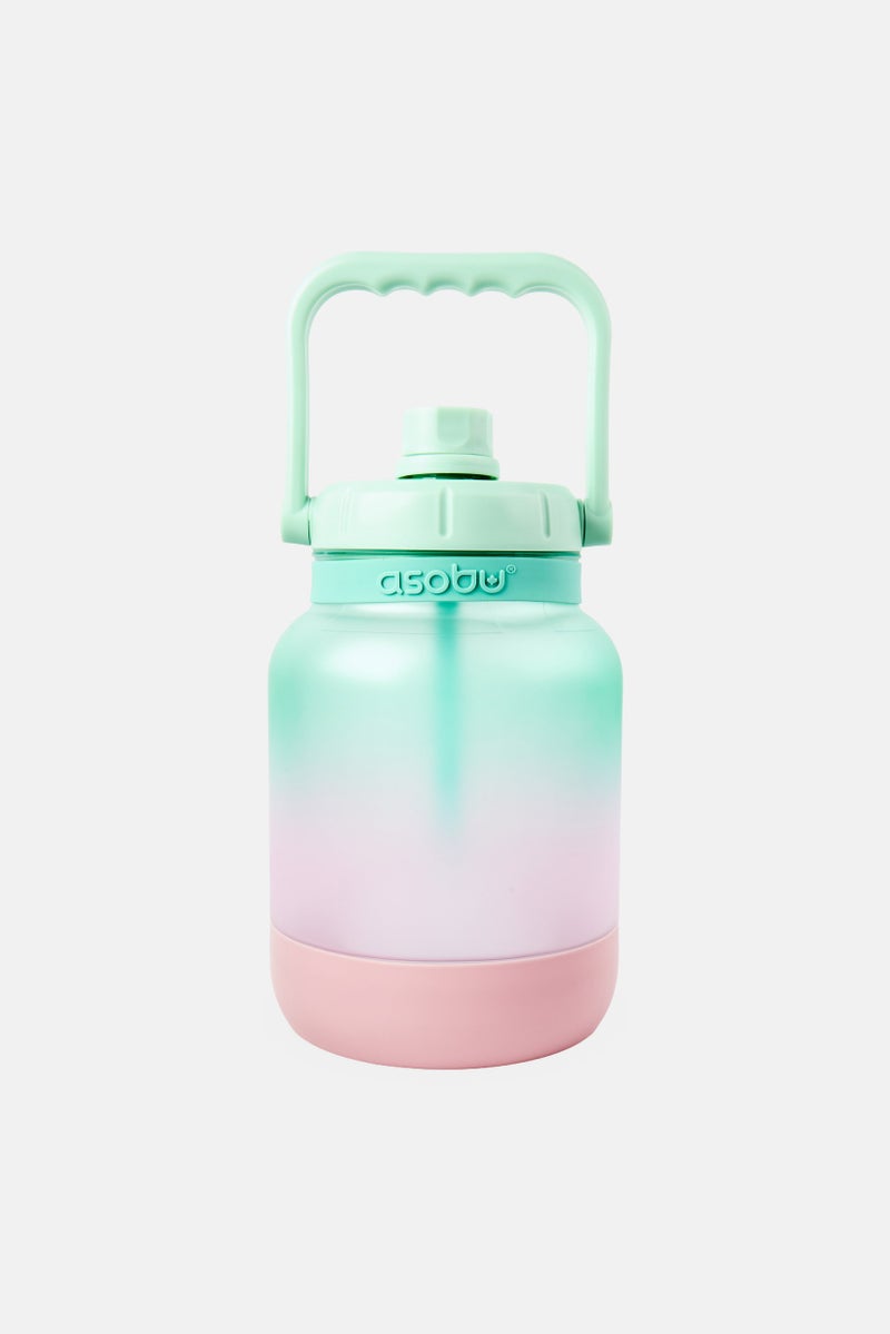 asobu Jumbo Gallon Water Jug With Silicone Straw 3780 ml, Multicolor - Image 1