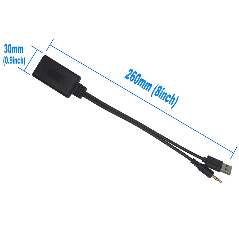 Yoper Bluetooth Adapter Compatibility with BMW Mini Cooper Aux 3.5 Cellphone Play HiFi Music - Image 4