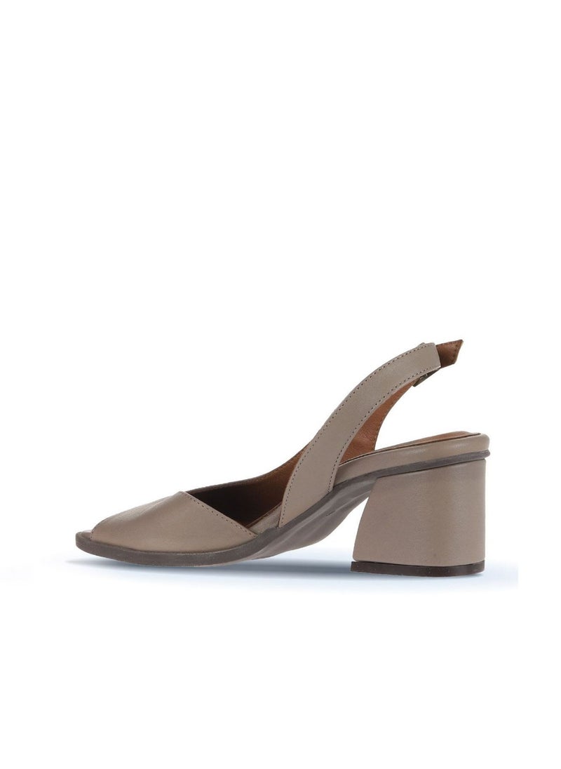 Bueno BUENO Women's Heeled Sandals – Sleek Slingback Design with Peep Toe and Buckle Closure for Elegant Everyday Wear  - Image 4