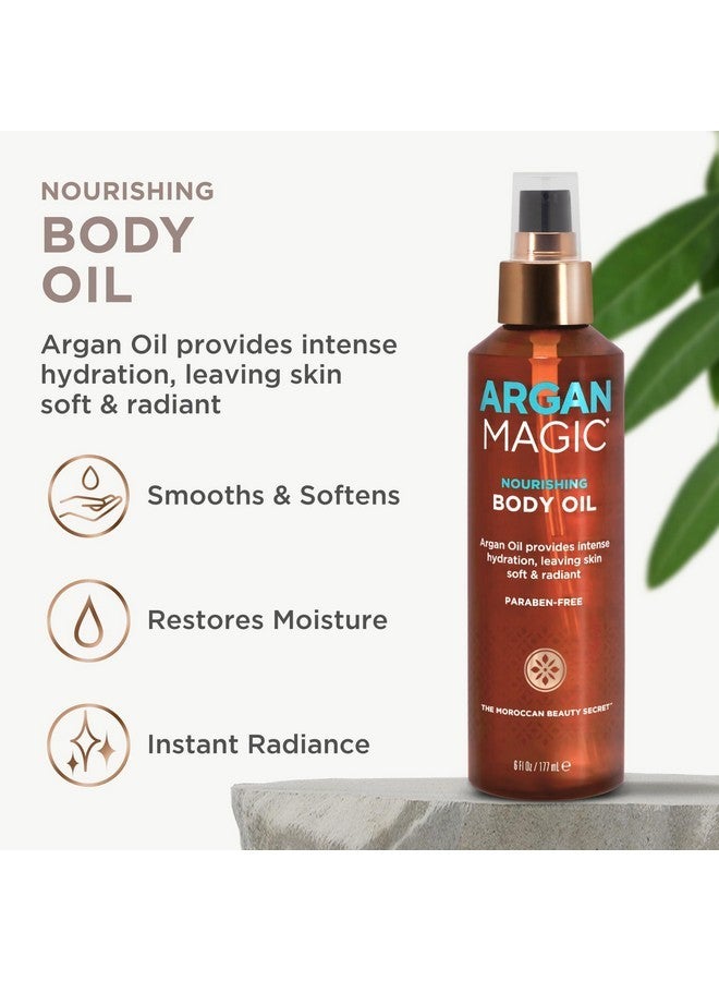 ARGAN MAGIC Argan Magic Nourishing Body Oil with Argan & Almond Oil | Intense Hydration, Softens & Radiates | Made in USA, Paraben Free, Cruelty Free (6 FL Oz)  - Image 3