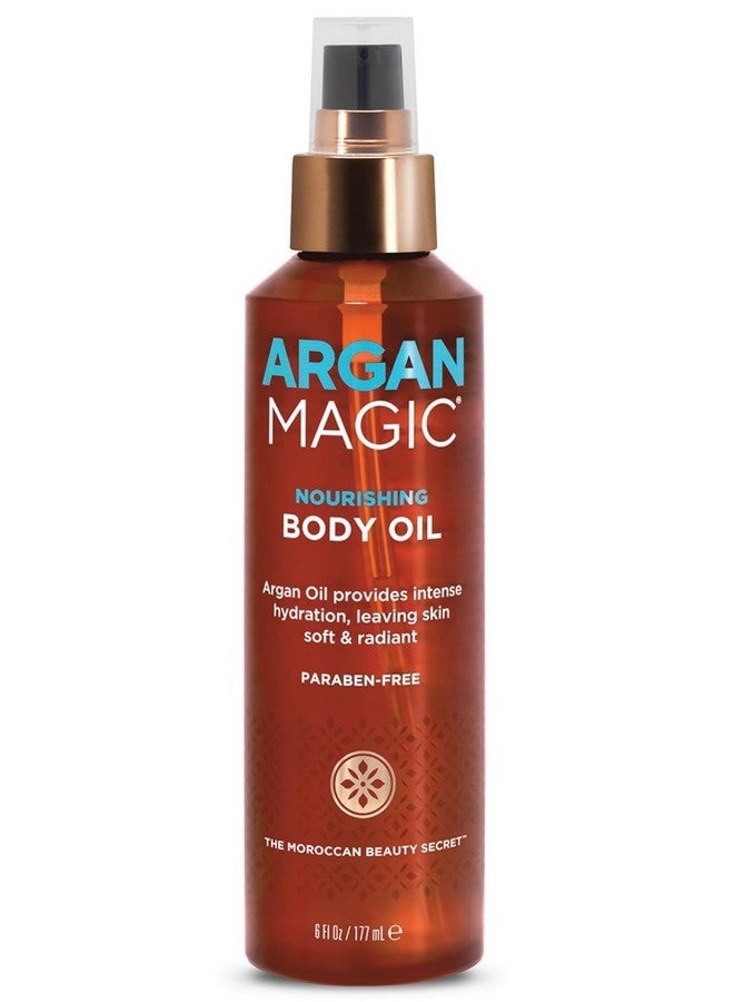 ARGAN MAGIC Argan Magic Nourishing Body Oil with Argan & Almond Oil | Intense Hydration, Softens & Radiates | Made in USA, Paraben Free, Cruelty Free (6 FL Oz)  - Image 1
