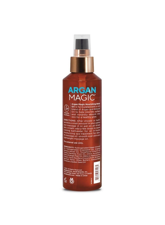 ARGAN MAGIC Argan Magic Nourishing Body Oil with Argan & Almond Oil | Intense Hydration, Softens & Radiates | Made in USA, Paraben Free, Cruelty Free (6 FL Oz)  - Image 2