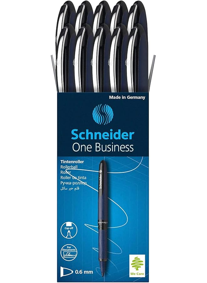 Schneider One Business Pen Blue 10 Pieces - Image 1