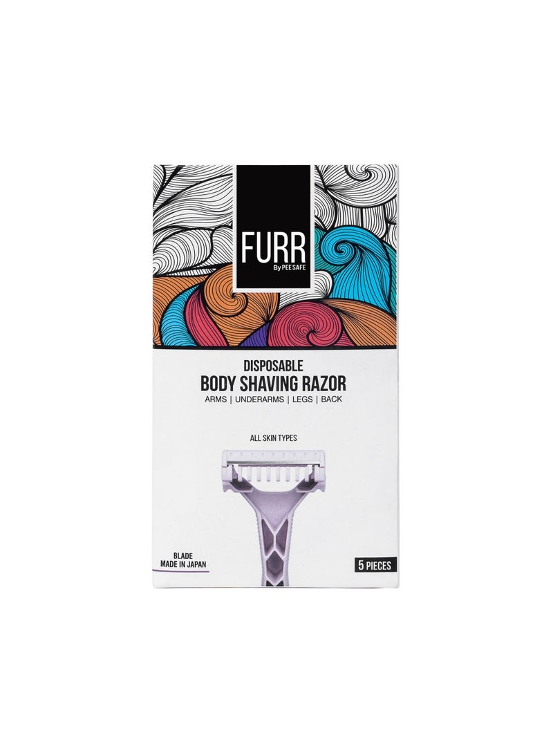 Furr Disposable Body Shaving Razor (Pack of 5) - Image 1