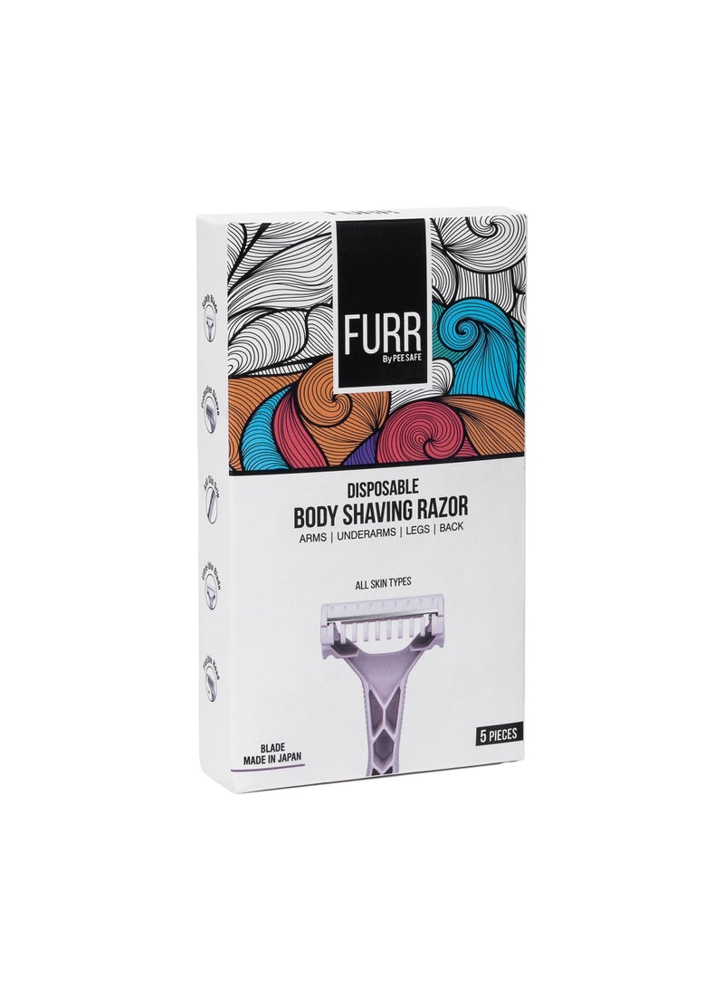 Furr Disposable Body Shaving Razor (Pack of 5) - Image 2