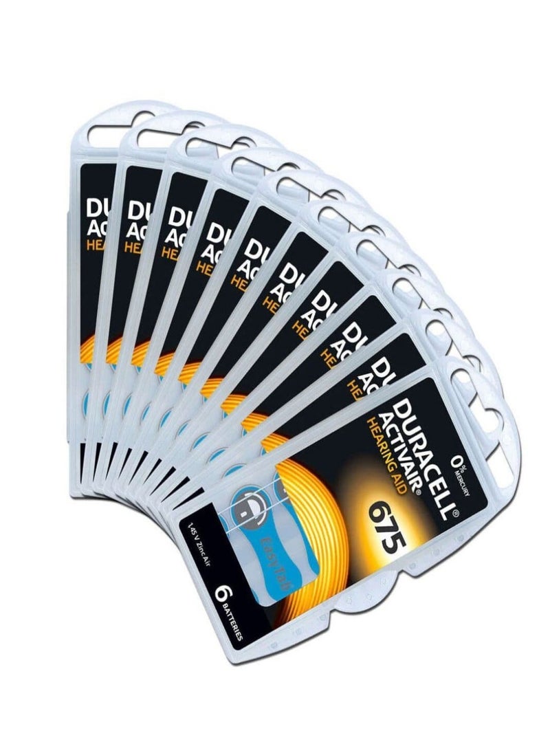 دوراسيل 120-Pieces Duracell Activair (Size 675) Hearing Aid 1.45V Zinc-Air Hg0% Mercury Batteries - Image 2