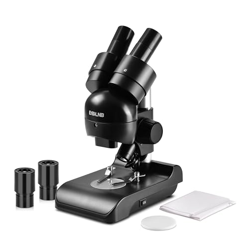 ESSLNB Mounted Binocular Stereo Microscope Microscopes Portable Biological Microscope with WF10x Eyepieces 3X Objectives 30X Magnification LED Lighting - Image 1