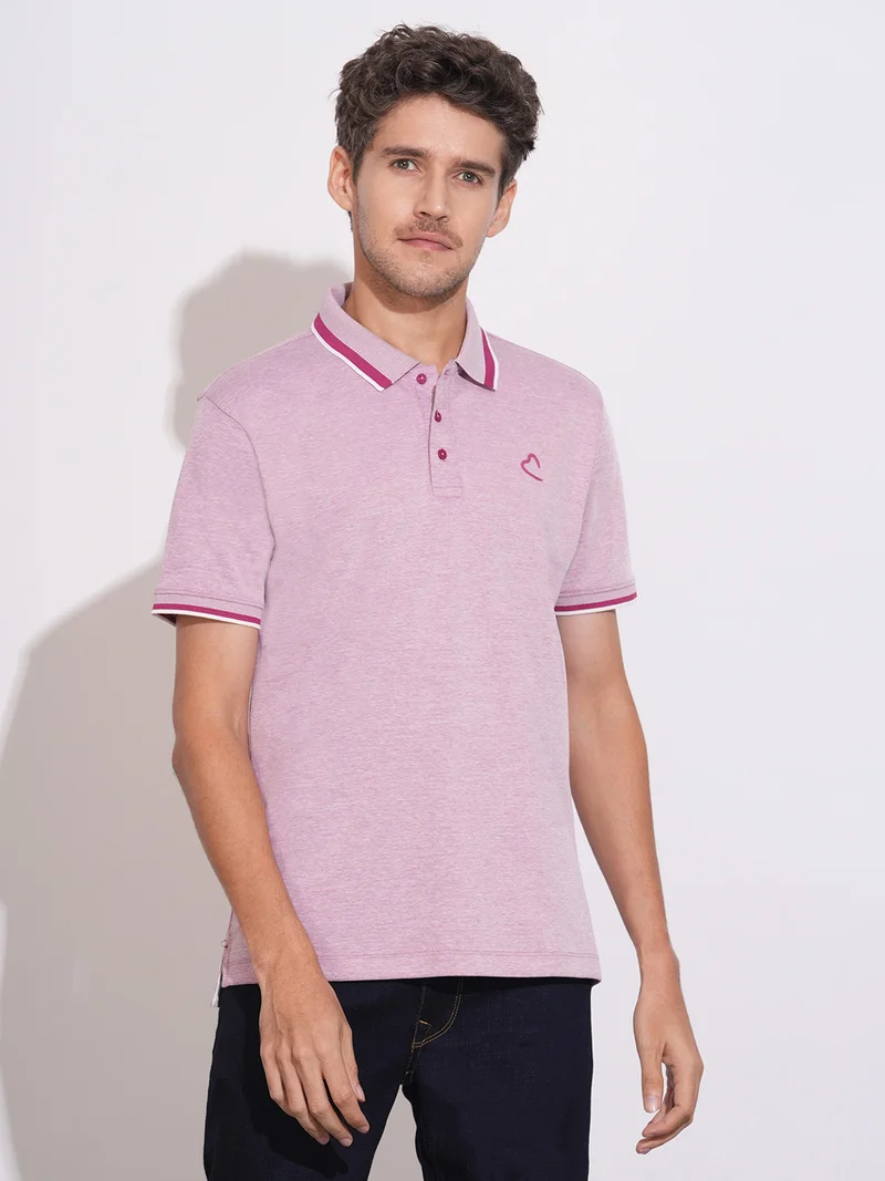 Being Human Men Brand Logo Polo Collar Pockets T-shirt