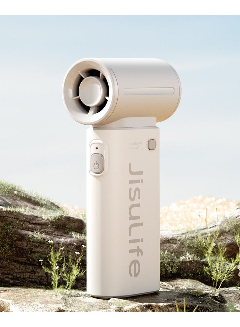 Jisulife Elec 9  Handheld Turbo Fan with Adjustable Speeds  3600mAh Rechargeable Battery - Image 5