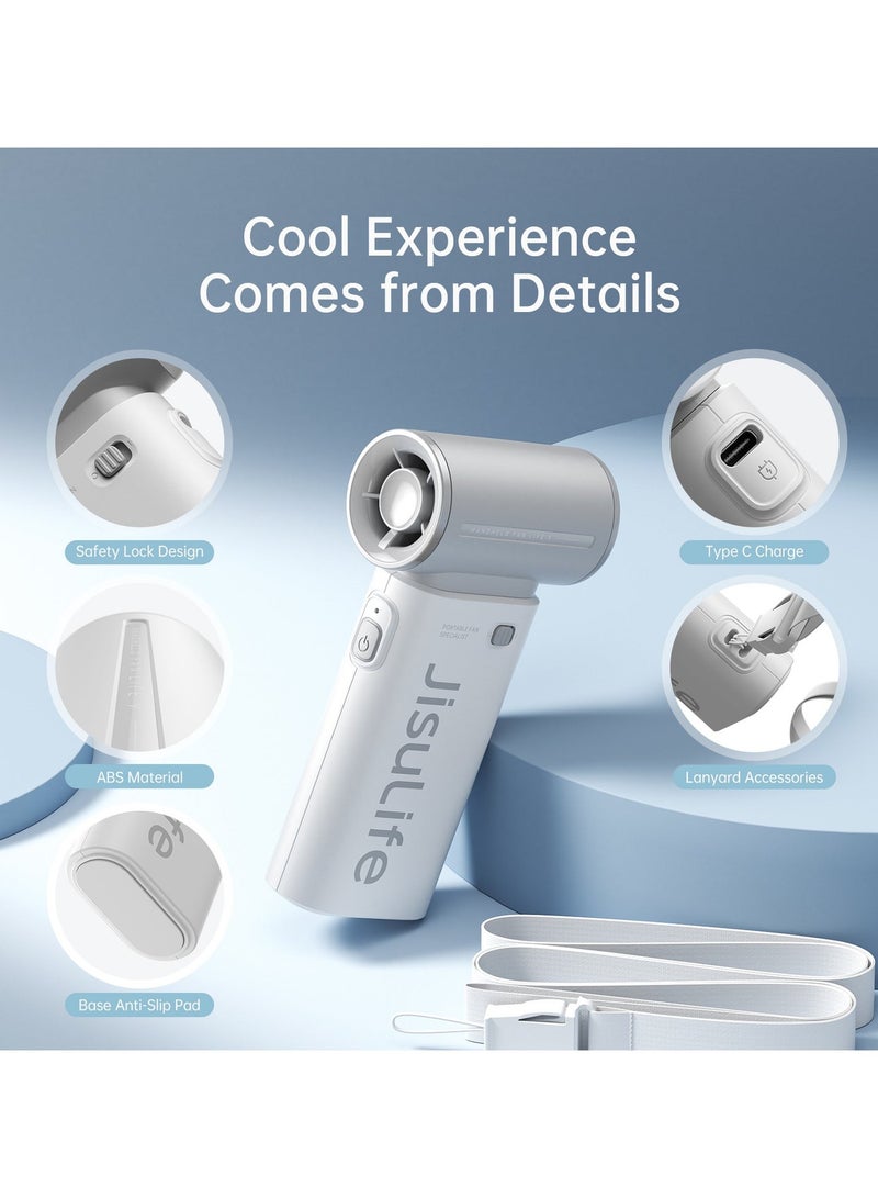 Jisulife Elec 9  Handheld Turbo Fan with Adjustable Speeds  3600mAh Rechargeable Battery - Image 3