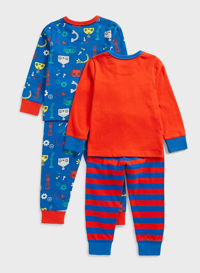 mothercare Infant 2 Pack Aop Sweatshirt & Sweatpants Set