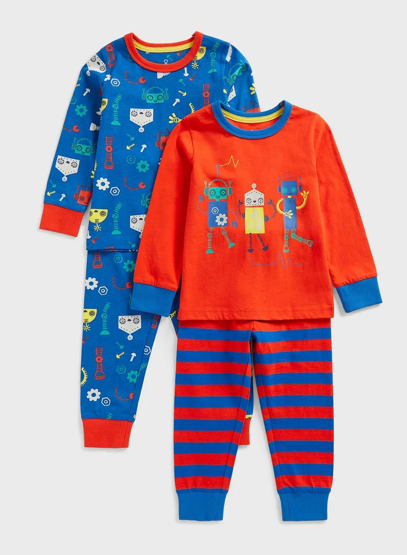 mothercare Infant 2 Pack Aop Sweatshirt & Sweatpants Set