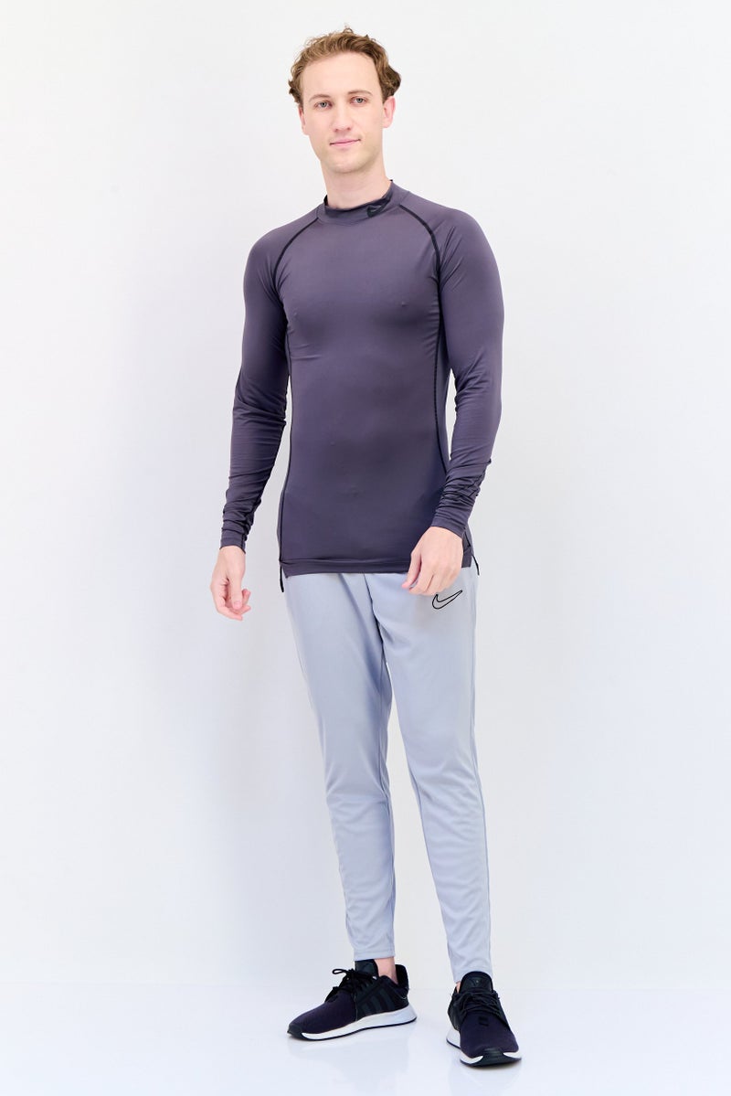 Nike Men Sportswear Fit Long Sleeve Outdoor T-Shirt, Grey - Image 4