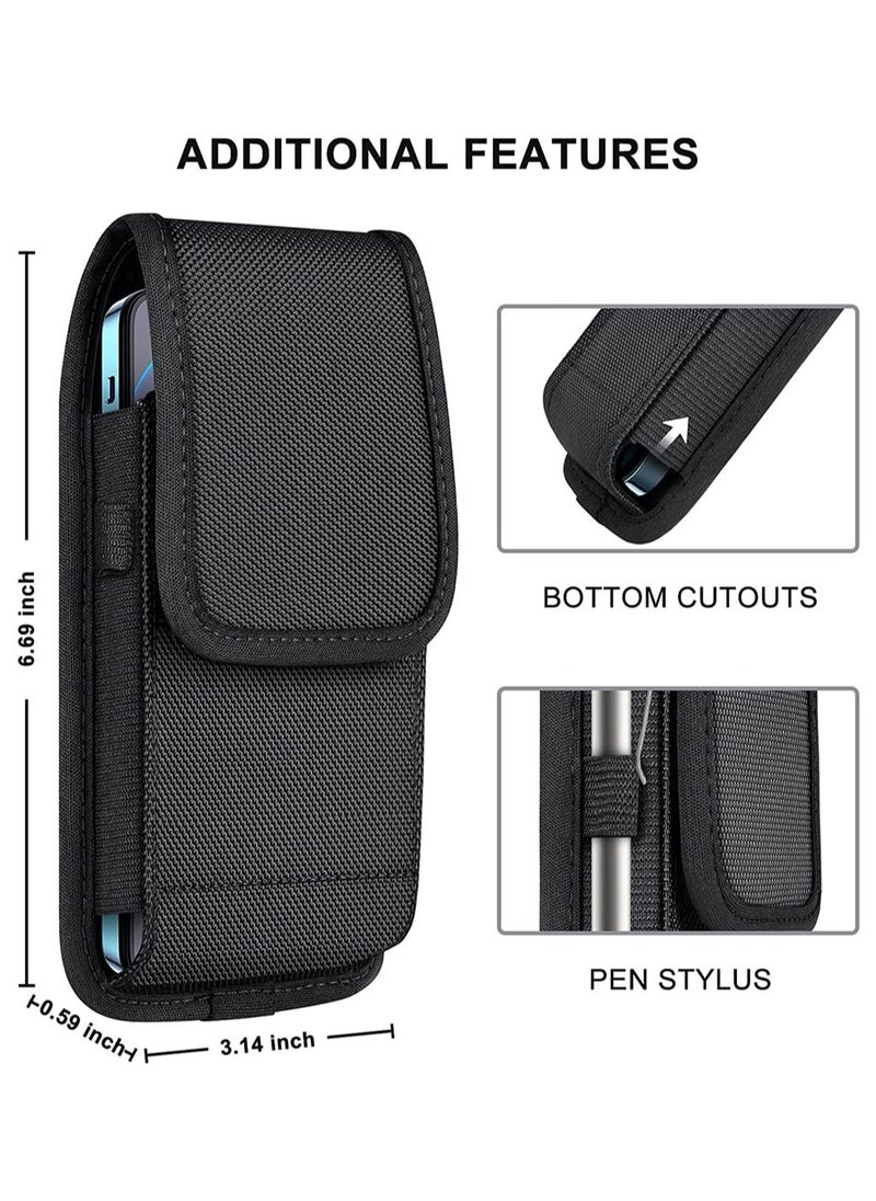 SYOSI 1 Piece Cell Phone Holster Fits Nylon Cell Phone with Ring Pouch  - Image 2