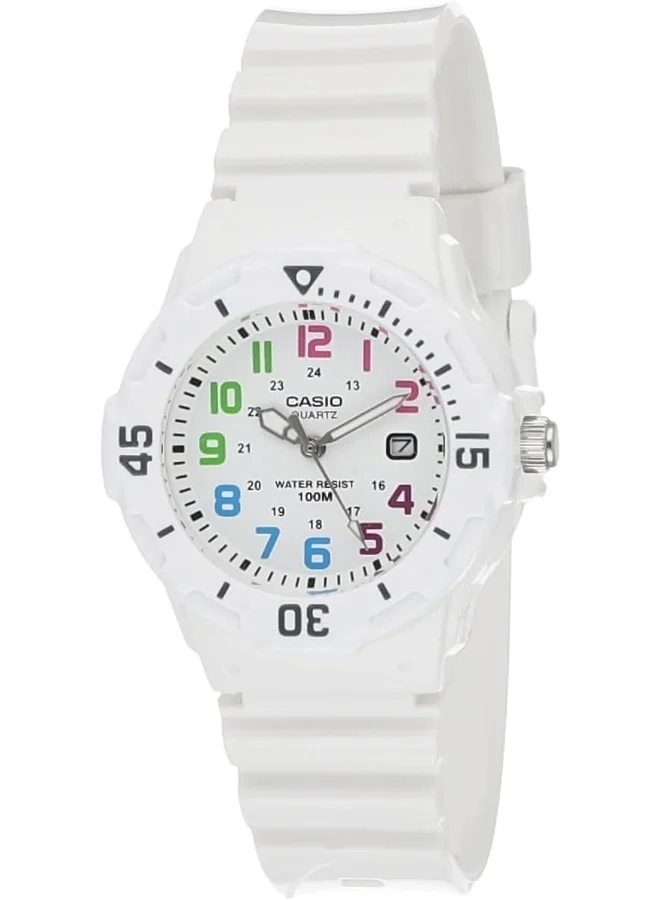 كاسيو Enticer Analog White Dial Women'S Watch - Lrw-200H-7Bvdf